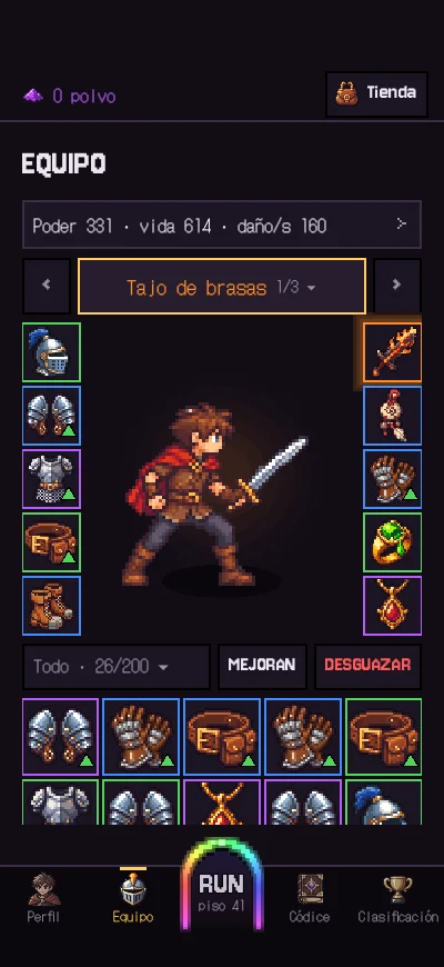 El equipo · Ahora