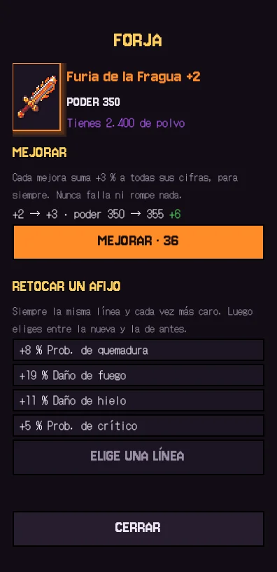 La forja · Antes